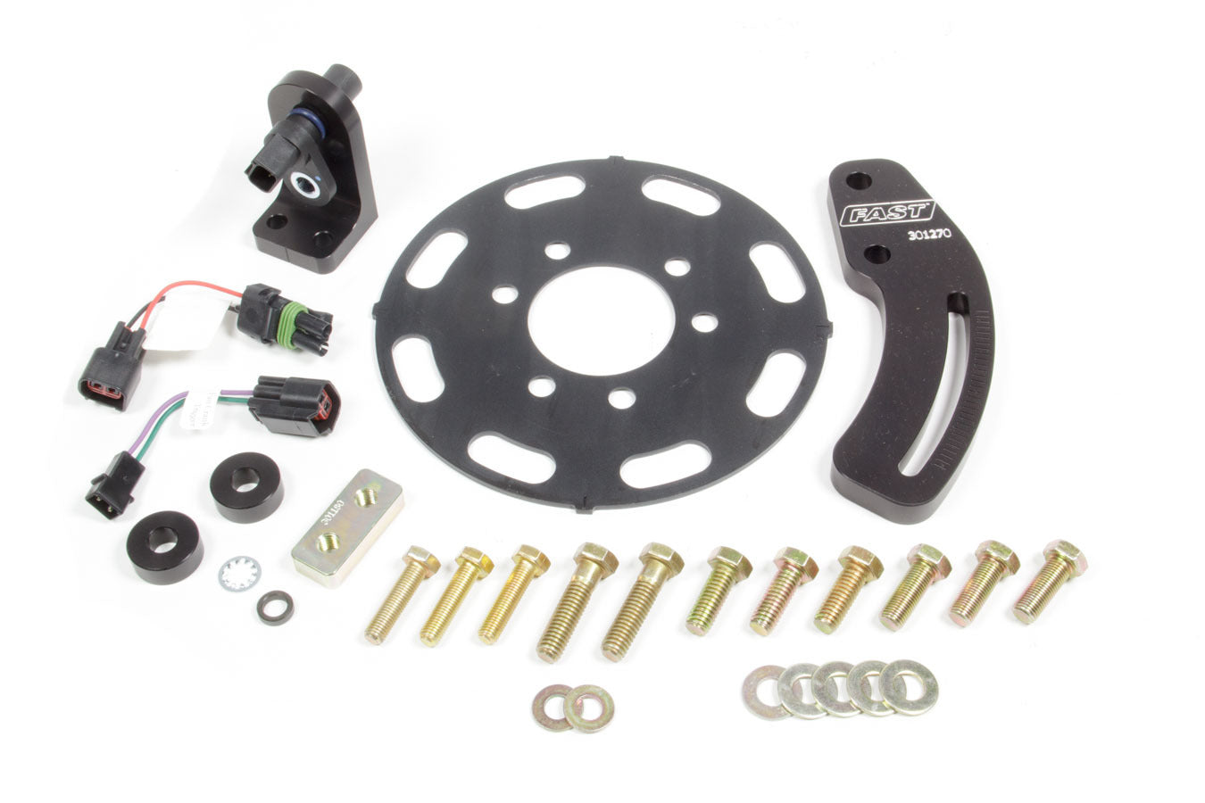 Crank Trigger Kit - Non-Magnetic - Trigger Wheel / Pickup - Bracket / Hardware - 7.000 in Balancer - Small Block Chevy - Kit