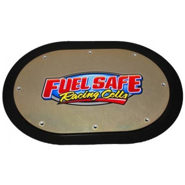 Tail Tank Cover Plate - 6 x 10 in Oval - Aluminum - Cadmium - Each