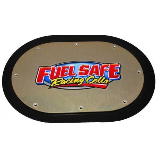 Tail Tank Cover Plate - 6 x 10 in Oval - Aluminum - Cadmium - Each