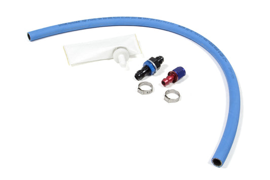 Fuel Pickup Kit - 6 AN Male Bulkhead Fitting - 24 in Long Pickup Hose - Screen - Each