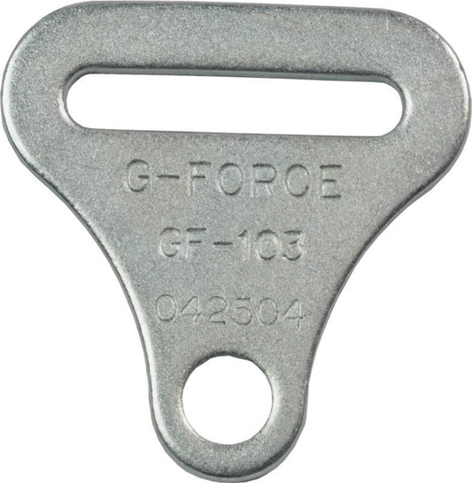 Harness Hardware - Bolt-In - 2 in Wide - Steel - Zinc Oxide - Each