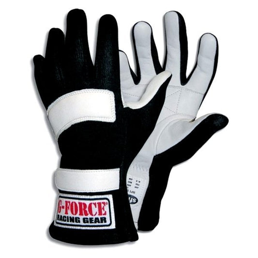 Driving Gloves - G5 RaceGrip - SFI 3.3/5 - Double Layer - Premium Nomex / Leather - Black - Youth Small - Pair