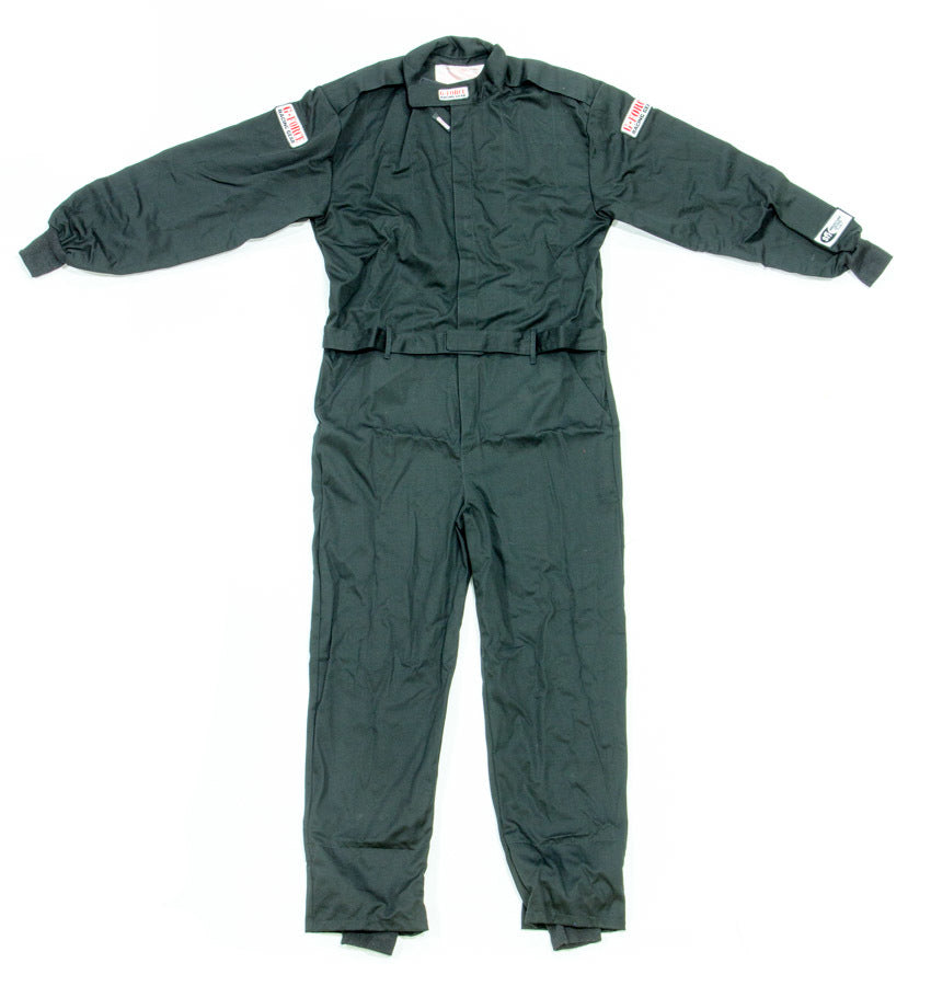 Driving Suit - GF125 - 1-Piece - SFI 3.2A/1 - Single Layer - Fire Retardant Cotton - Black - Large - Each
