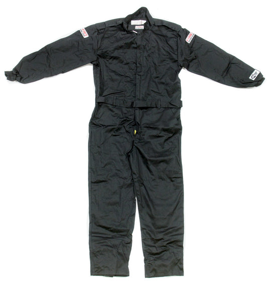 Driving Suit - GF125 - 1-Piece - SFI 3.2A/1 - Single Layer - Fire Retardant Cotton - Black - 2X-Large - Each