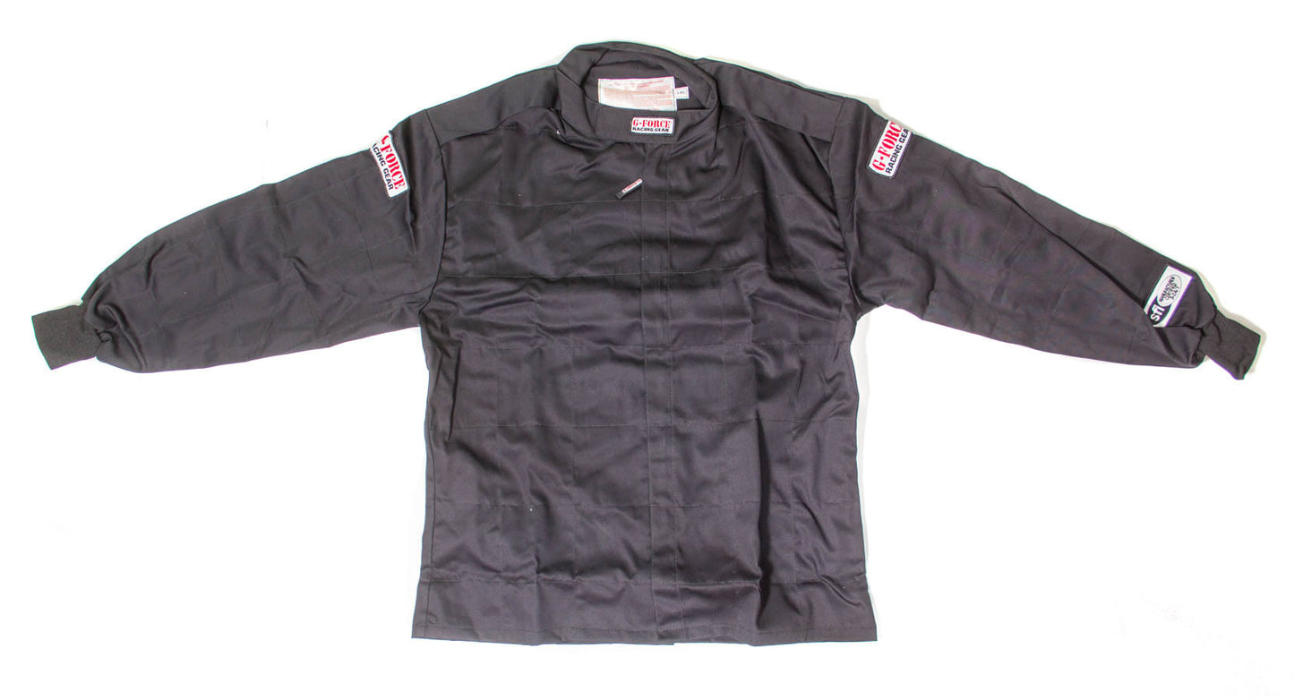 Driving Jacket - GF125 - SFI 3.2A/1 - Single Layer - Fire Retardant Cotton / Pyrovatex - Black - Small - Each