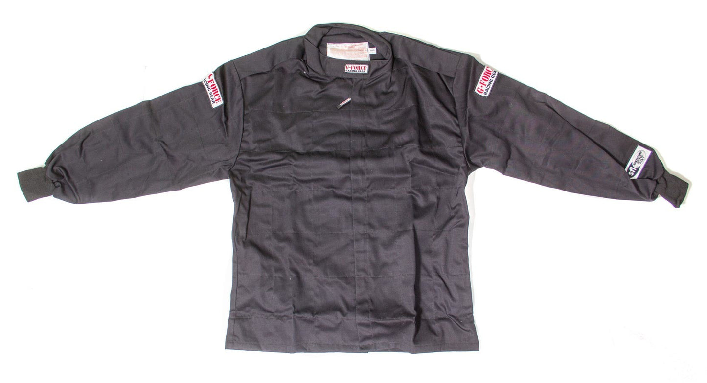 Driving Jacket - GF125 - SFI 3.2A/1 - Single Layer - Fire Retardant Cotton / Pyrovatex - Black - 2X-Large - Each