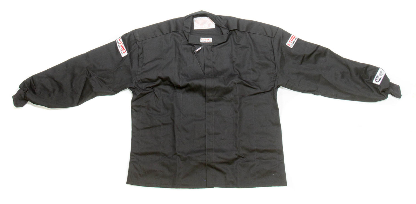 Driving Jacket - GF125 - SFI 3.2A/1 - Single Layer - Fire Retardant Cotton / Pyrovatex - Black - 3X-Large - Each