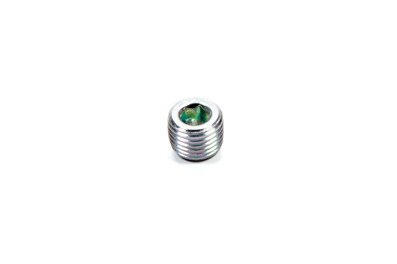 Drain Plug - 1/4 in NPT - Allen Head - 0.030 in Hole - Steel - Zinc Oxide - Each