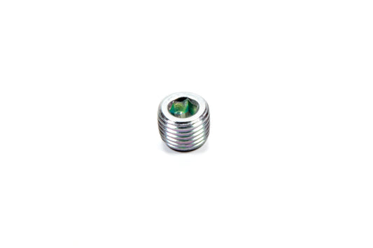 Drain Plug - 1/4 in NPT - Allen Head - 0.030 in Hole - Steel - Zinc Oxide - Each