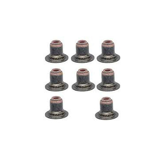 Valve Stem Seal - Positive Stop - 5/16 in Valve Stem - 0.500 in Guide - Rubber - Set of 8