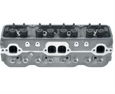 Cylinder Head - Fast Burn - Assembled - 2.000 / 1.550 in Valves - 210 cc Intake - 62 cc Chamber - Angle Plug - Aluminum - Small Block Chevy - Each