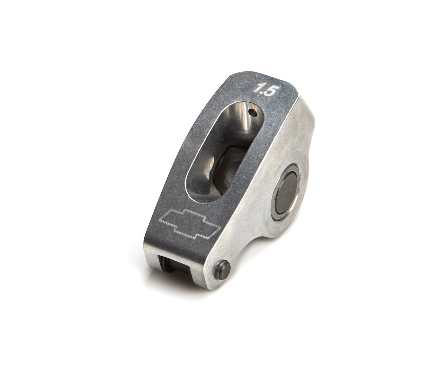 Rocker Arm - 3/8 in Stud Mount - 1.50 Ratio - Full Roller - Self-Align - Aluminum - Natural - Small Block Chevy - Each