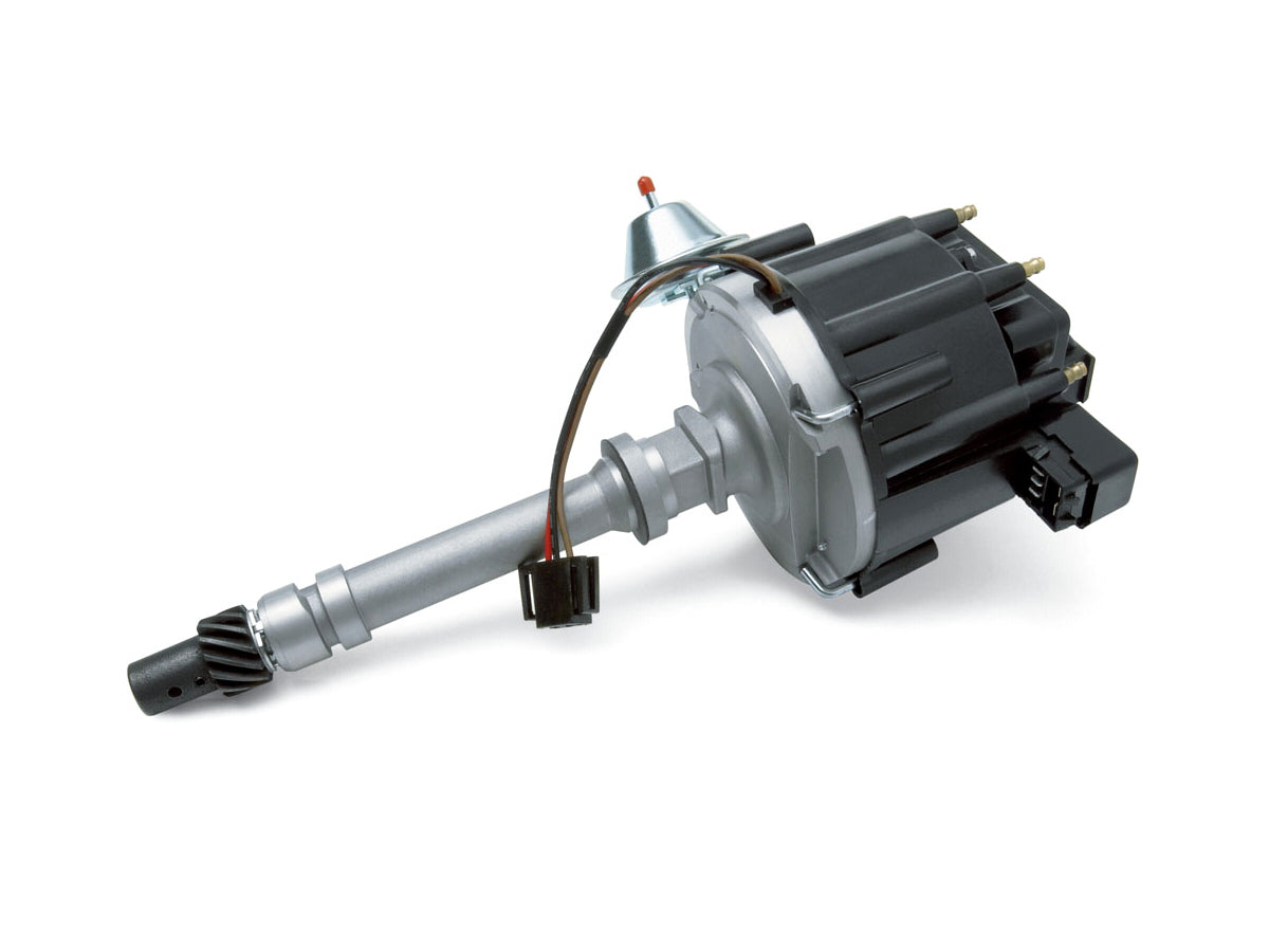 Distributor - HEI - Magnetic Pickup - Vacuum / Mechanical Advance - HEI Style Terminal - Black - Chevy V8 - Each