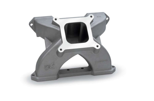 Intake Manifold - Spider Design - Square Bore - Single Plane - Aluminum - Natural - Small Block Chevy - Each