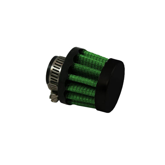 Breather - Clamp-On - Round - 0.31 in OD Tube - Reusable - Rubber - Black - Each