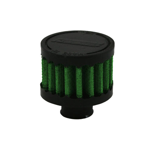 Breather - Clamp-On - Round - 0.59 in OD Tube - Reusable - Rubber - Black - Each