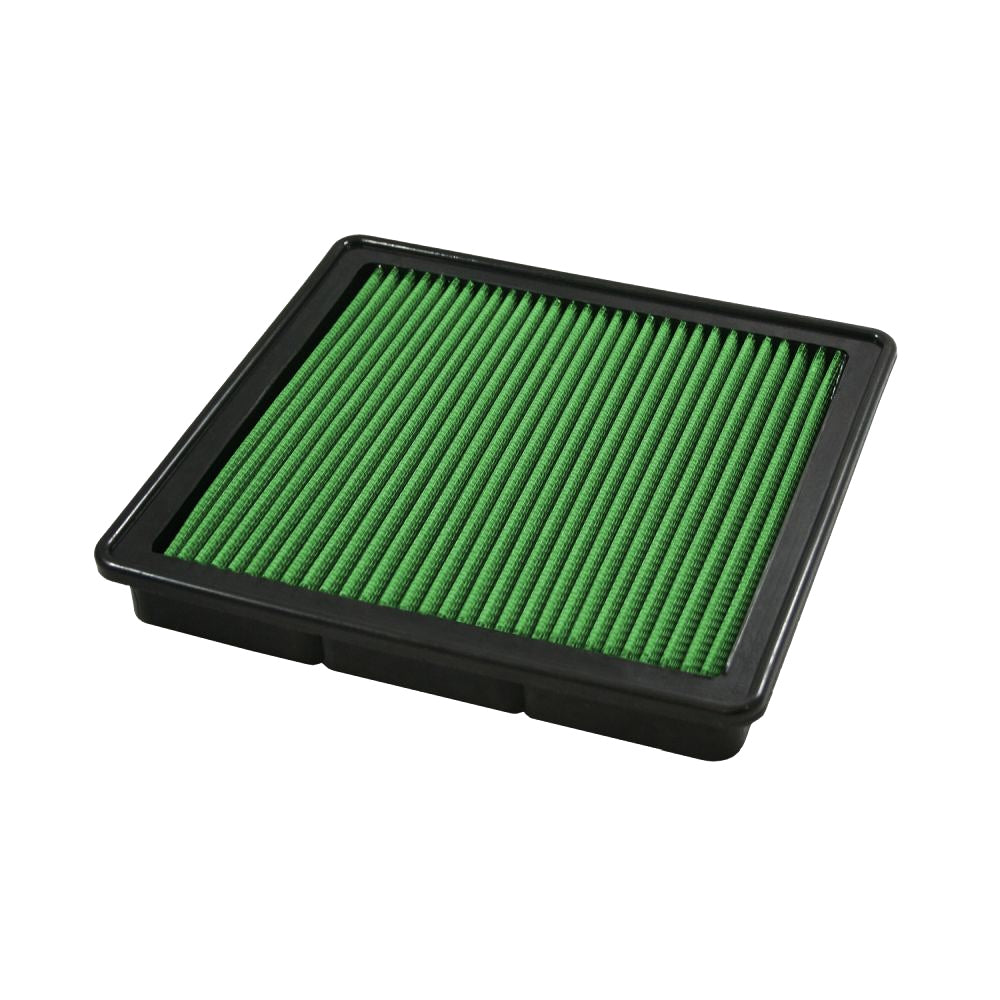 Air Filter Element - Panel - Reusable Cotton - Green - Ford Mustang 2005-10 - Each