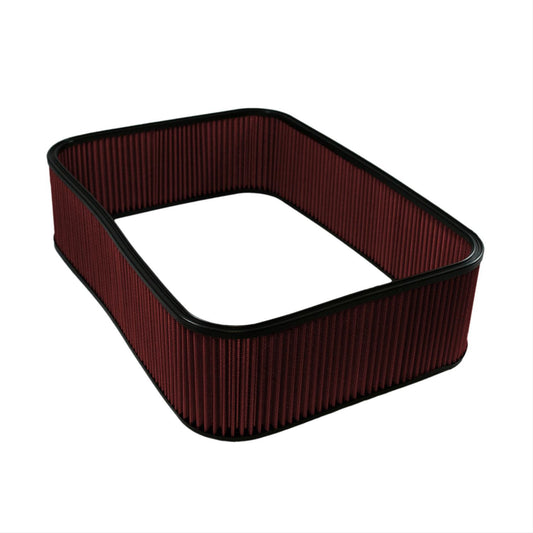Air Filter Element - Sprint Car - 18.625 in Long - 13.813 in Wide - 5.08 in Tall - Reusable Cotton - Red - Each