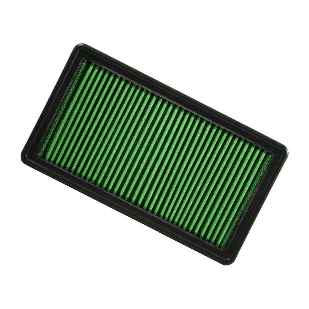 Air Filter Element - Panel - Reusable Cotton - Green - Various Ford / Lincoln / Mercury / Mazda Applications - Each