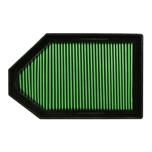 Air Filter Element - Panel - Reusable Cotton - Green - Dodge Charger / Challenger / Chrysler 300 2011-22 - Each