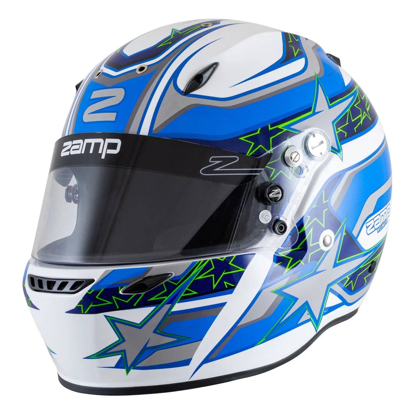 ZR-72 Graphic - Gloss White/Blue/Lt Blue - XXX-Large