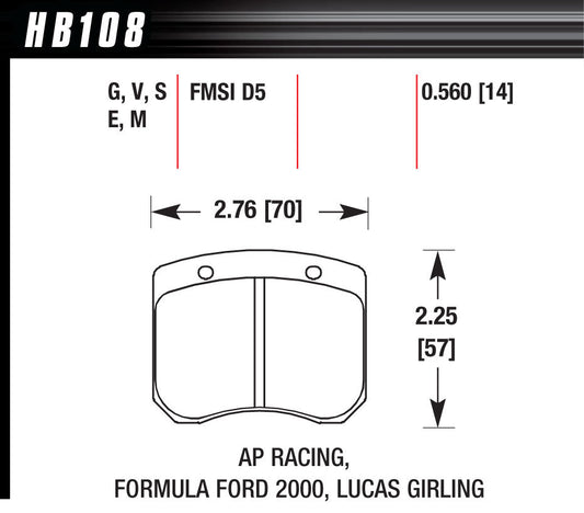 Brake Pads - Blue 9012 Compound - Intermediate Torque - Medium Temperature - Front - Universal - Set of 4