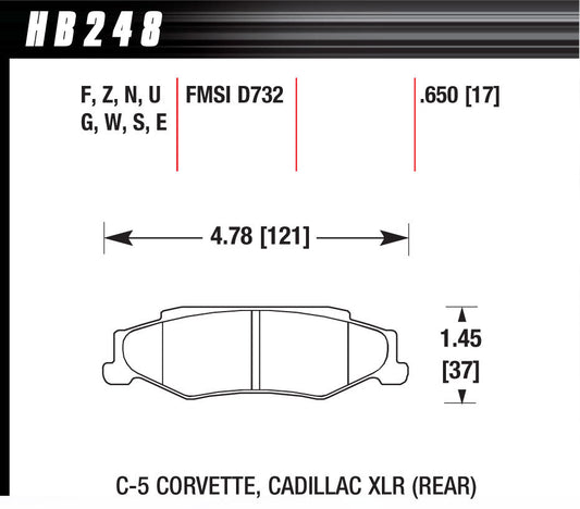 Brake Pads - Performance Ceramic Compound - Rear - GM 1997-2013 - Set of 4