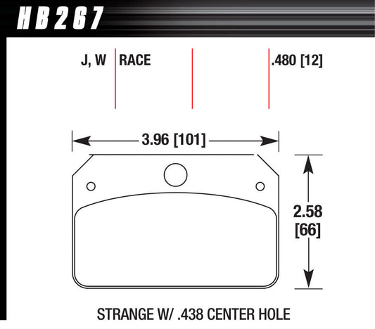 Brake Pads - DTC-30 Compound - Wide Temperature Range - Strange Caliper - Set of 4