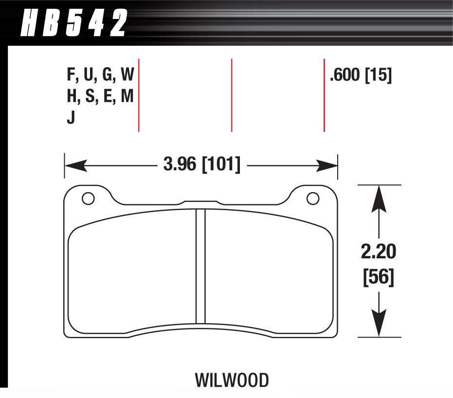 Brake Pads - DTC-60 Compound - High Torque - High Temperature - Narrow Dynalite / Dynapro Caliper - Set of 4