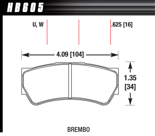 Brake Pads - DTC-30 Compound - Wide Temperature Range - Brembo Caliper - Set of 4