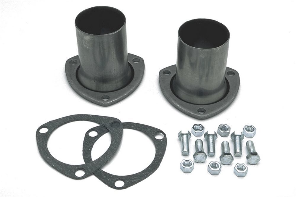 Collector Reducer - 3 in Inlet to 2-1/4 in OD Outlet - 3-Bolt Flange - Gasket - Steel - Natural - Pair