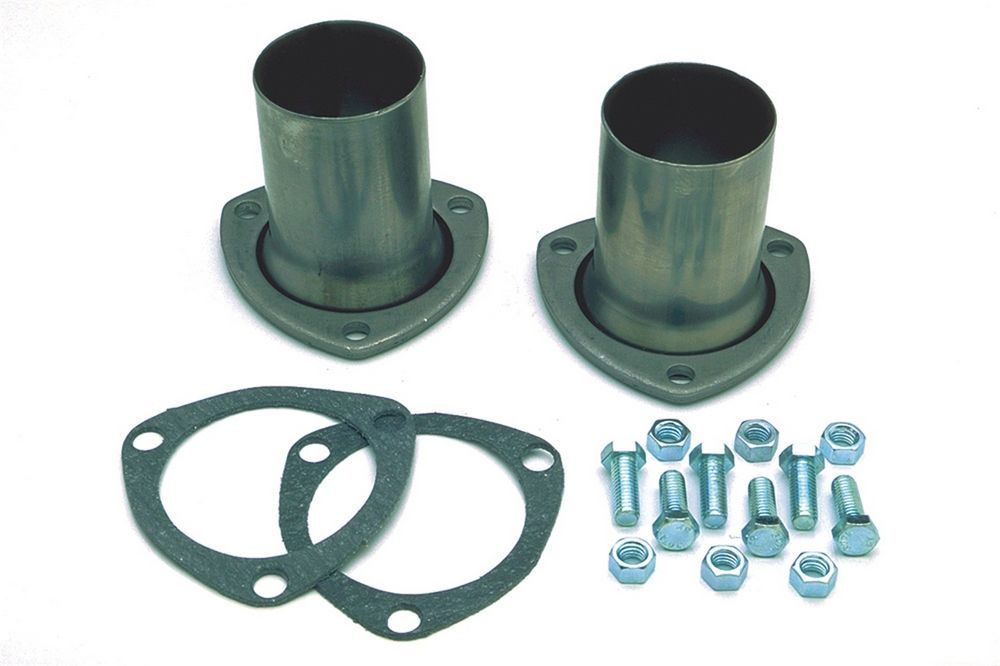 Collector Reducer - 3 in Inlet to 2-1/2 in OD Outlet - 3-Bolt Flange - Gaskets - Steel - Natural - Pair