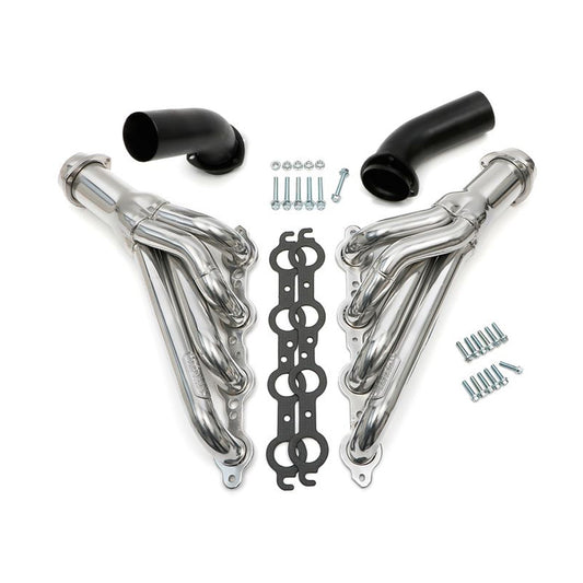 Headers - 1.75 in Primary - 3 in Collector - Steel - Silver Ceramic - GM LS-Series - GM A-Body 1968-72 - Pair
