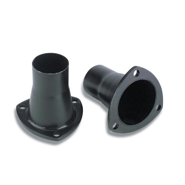 Collector Reducer - 3 in Inlet to 2-1/8 in Outlet - 3-Bolt Flange - Steel - Black Paint - Pair