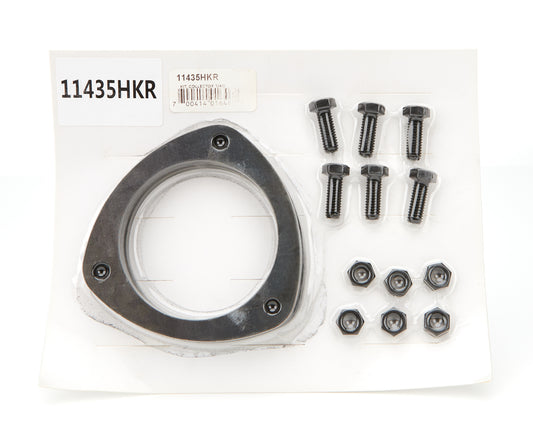 Collector Flange - Super Competition - 3.5 in - 3-Bolt Flange - Gaskets / Hardware Included - Steel - Natural - Pair