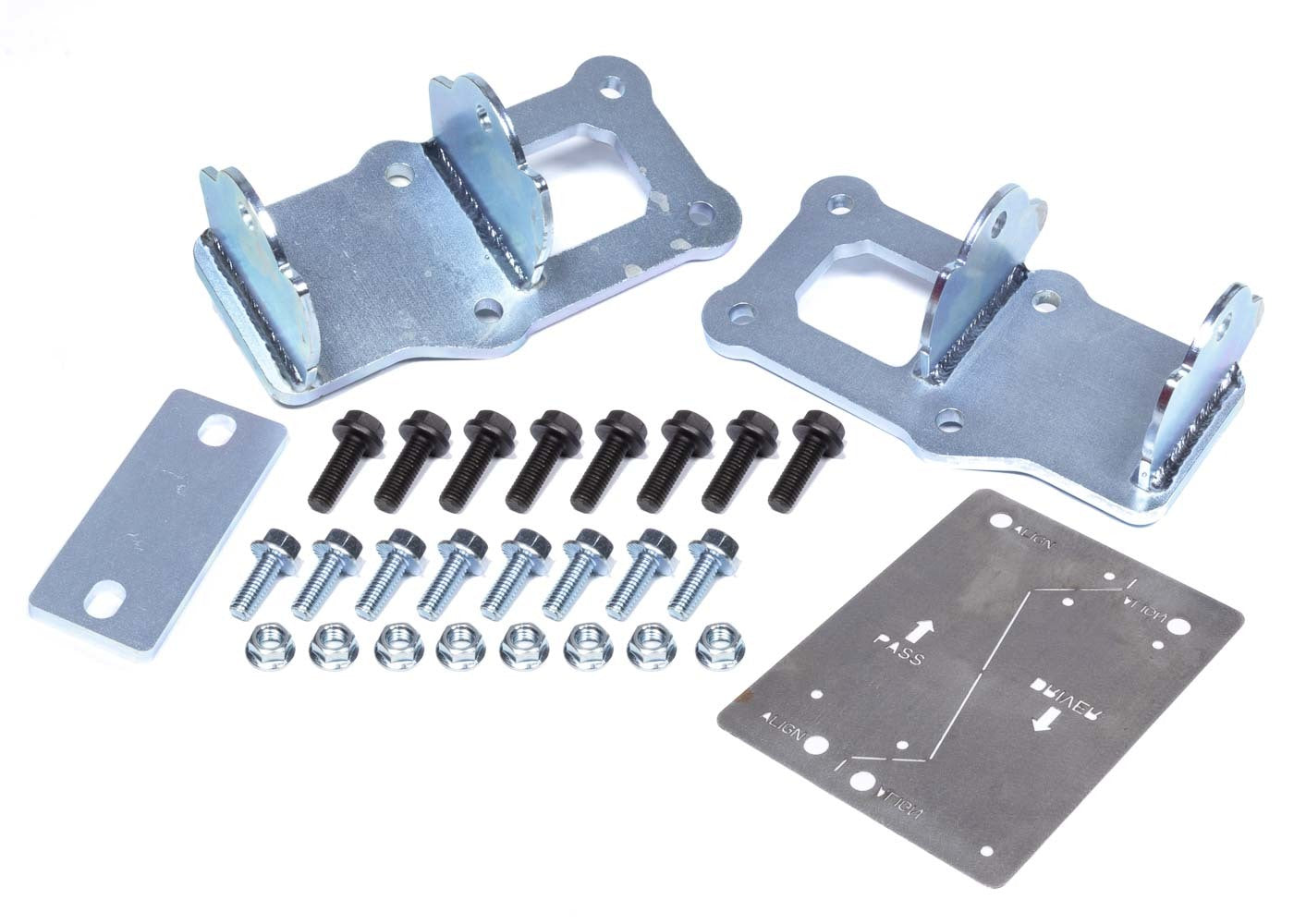 Motor Mount - Bolt-On - Steel - Zinc Plated - GM LS-Series - GM F-Body 1970-74 - Kit