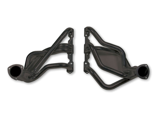 Headers - Super Competition - 1.75 in Primary - 3 in Collector - Steel - Black Paint - Small Block Chevy - GM A-Body / B-Body 1958-64 - Pair