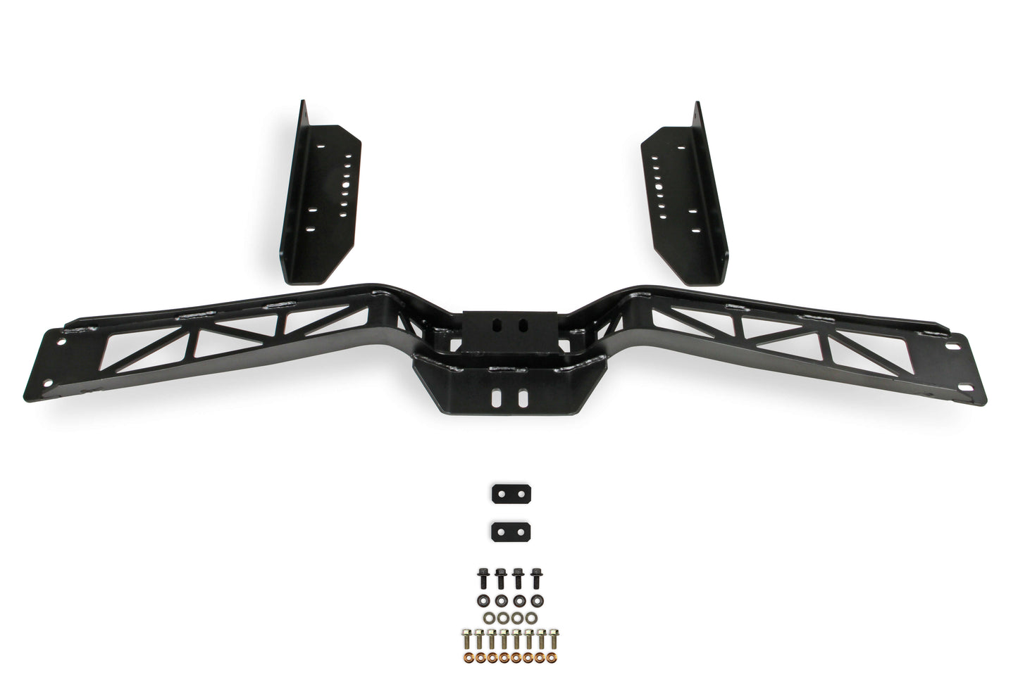 Transmission Crossmember - Blackheart - Bolt-On - Steel - Black Powder Coat - GM LS-Series - T56 / TH4L80 / TH4L85 - GM A-Body 1964-67 - Each