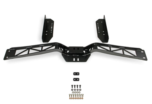 Transmission Crossmember - Blackheart - Bolt-On - Steel - Black Powder Coat - GM LS-Series - T56 / TH4L80 / TH4L85 - GM A-Body 1964-67 - Each