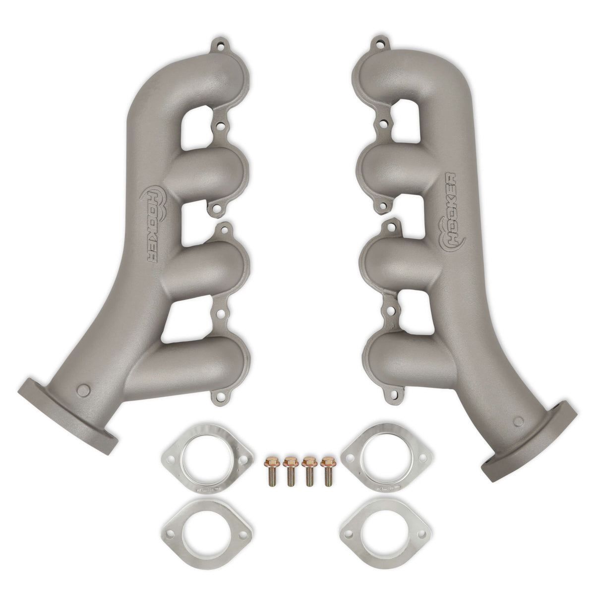 Engine & Accessories Manifold - BlackHeart - Iron - Titanium Ceramic-Coated - GM LS-Series - Pair