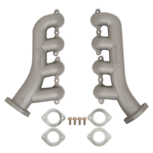 Engine & Accessories Manifold - BlackHeart - Iron - Titanium Ceramic-Coated - GM LS-Series - Pair