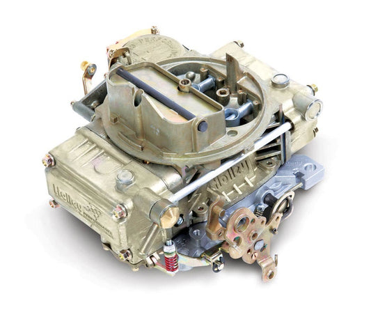 Carburetor - Classic - Model 4160 - 4-Barrel - 600 CFM - Square Bore - Manual Choke - Vacuum Secondary - Single Inlet - Aluminum - Gold Chromate - Each