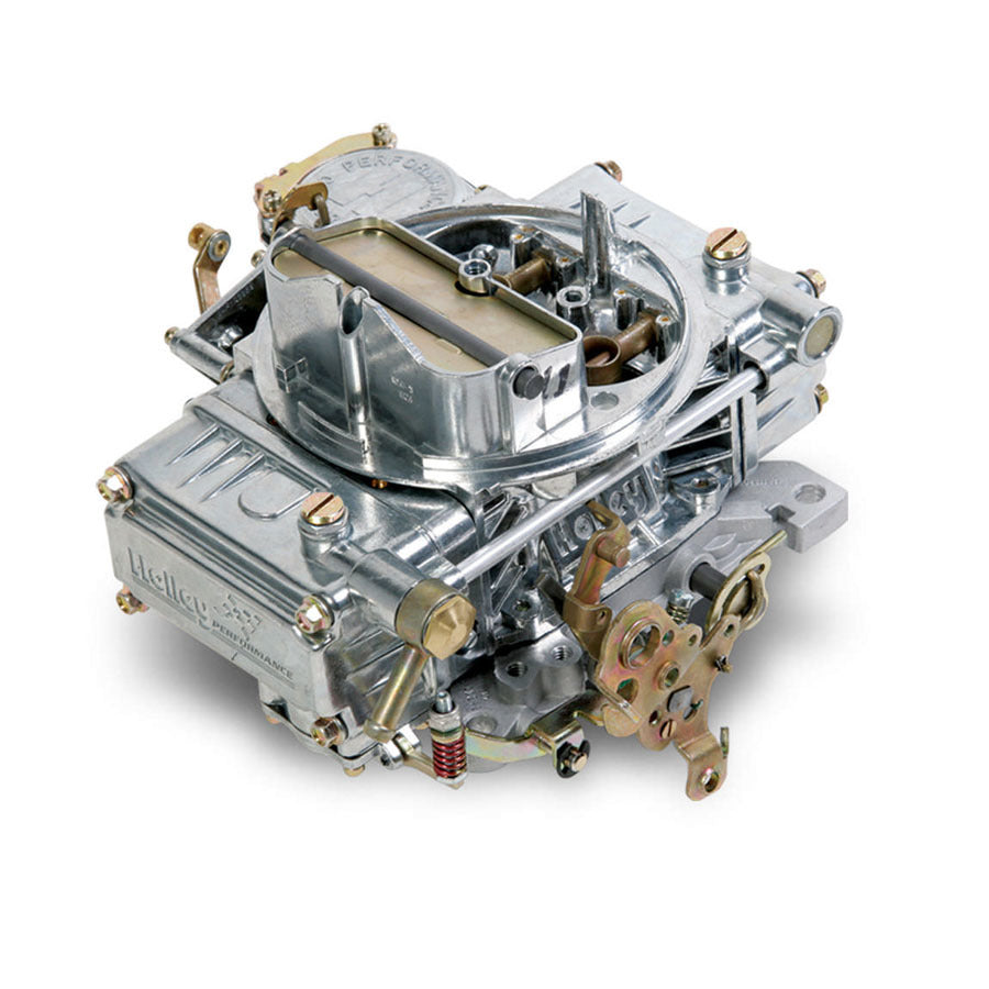 Carburetor - Street Warrior - Model 4160 - 4-Barrel - 600 CFM - Square Bore - Manual Choke - Vacuum Secondary - Single Inlet - Aluminum - Tumble Polished - Each