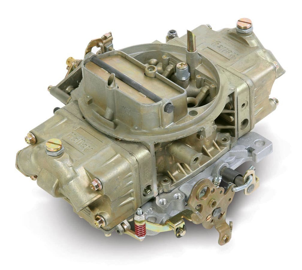 Carburetor - Double Pumper - Model 4150 - 4-Barrel - 800 CFM - Square Bore - Manual Choke - Mechanical Secondary - Dual Inlet - Aluminum - Gold Chromate - Each