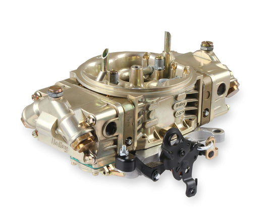 Carburetor - Classic - Model 4150 - 4-Barrel - 650 CFM - Square Bore - No Choke - Mechanical Secondary - Dual Inlet - Aluminum - Gold Chromate - Each