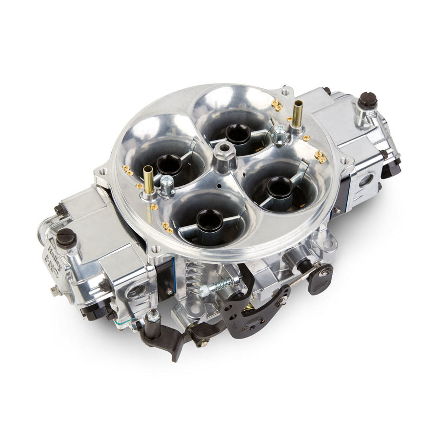 Carburetor - Gen 3 Ultra Dominator - Model 4500 - 4-Barrel - 1050 CFM - Dominator Flange - No Choke - Mechanical Secondary - Dual Inlet - Aluminum - Black Anodied / Tumble Polished - Each