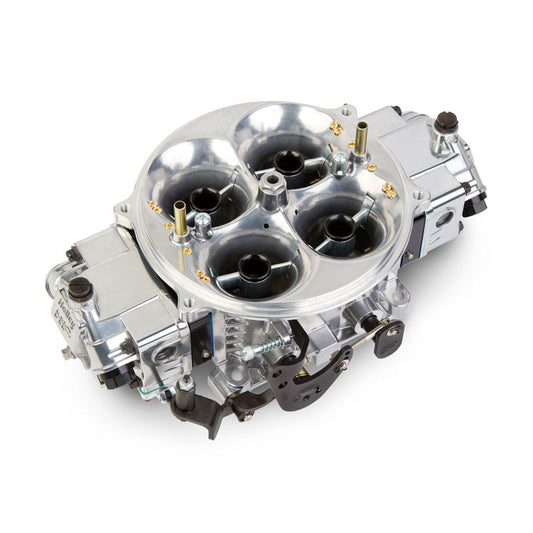 Carburetor - Gen 3 Ultra Dominator - Model 4500 - 4-Barrel - 1250 CFM - Dominator Flange - No Choke - Mechanical Secondary - Dual Inlet - Aluminum - Black Anodized / Tumble Polished - Each