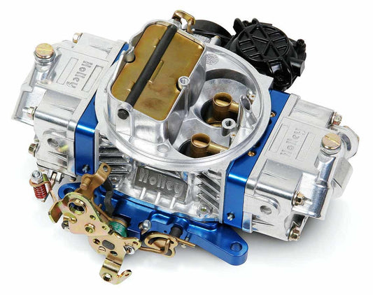 Carburetor - Ultra Street Avenger - Model 4150 - 4-Barrel - 670 CFM - Square Bore - Electric Choke - Vacuum Secondary - Dual Inlet - Aluminum - Blue Anodized / Tumble Polished - Each