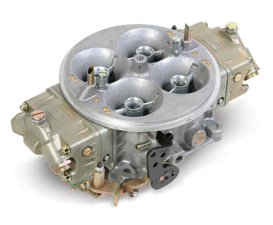 Carburetor - Dominator - Model 4500 - 4-Barrel - 1050 CFM - Dominator Flange - No Choke - Mechanical Secondary - Dual Inlet - Gold Chromate / Natural - Each