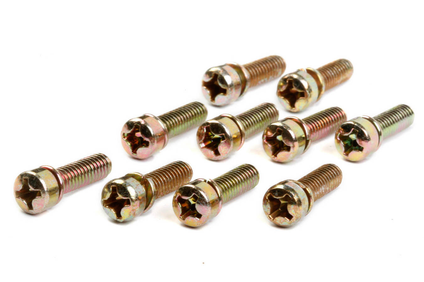 Main Body Screw - Philips Head - Steel - Cadmium - Holley Carburetors - Set of 10